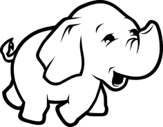 Dbs Hadoop Outline Icon Svg Set, Free Vectors File